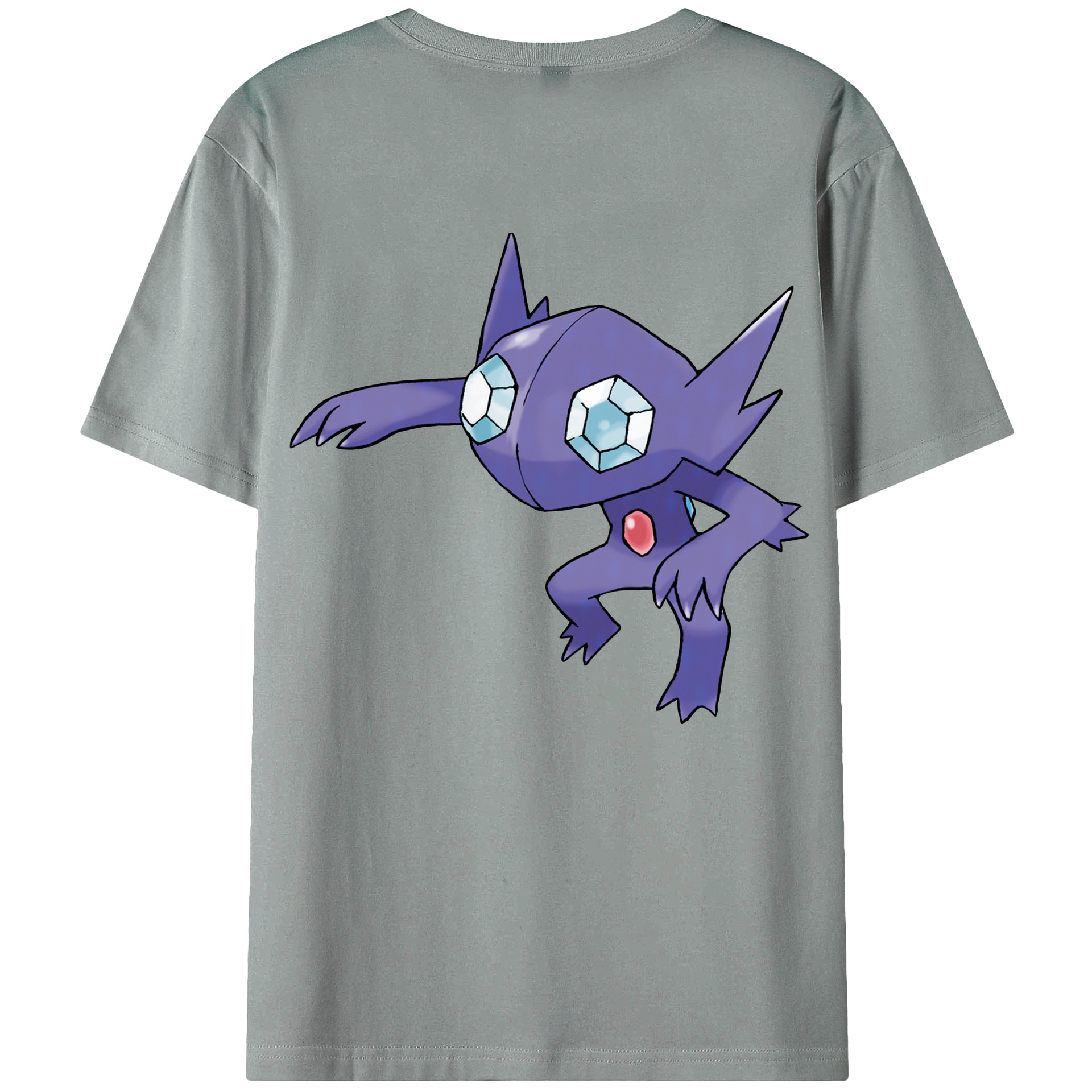 （画像用） ポケットモンスター Pokémon 綿100％ メンズ半袖Tシャツ（バックプリント） 通気性
